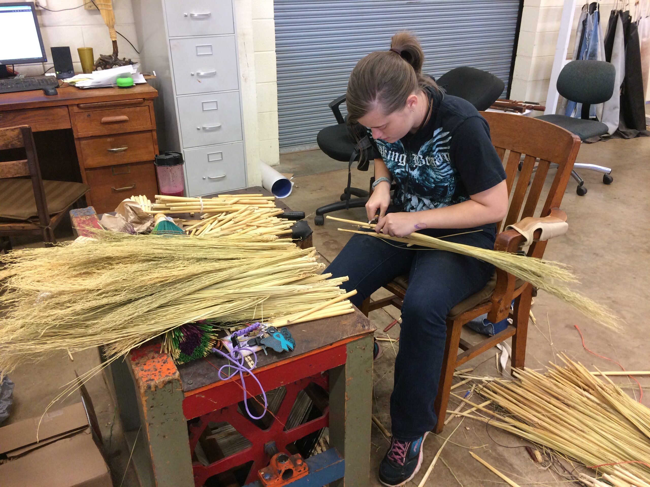Berea requires students to work at least 10 hours per week on campus. Among the more unique programs is the school’s broom studio, which sells its products around campus and online.
