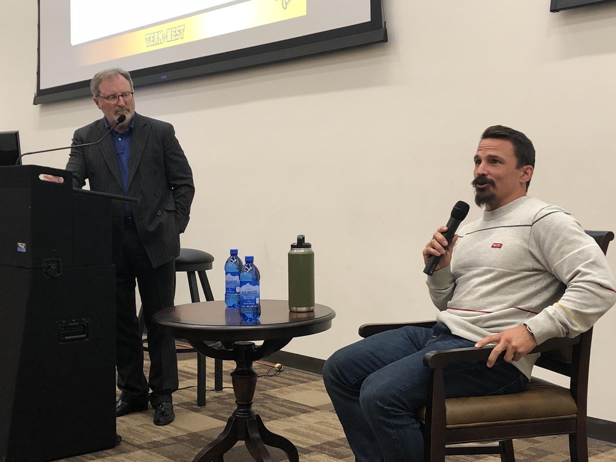  Former Navy SEAL and professional CrossFit athlete Josh Bridges recently discussed perseverance with student-athletes at the University of Wyoming.