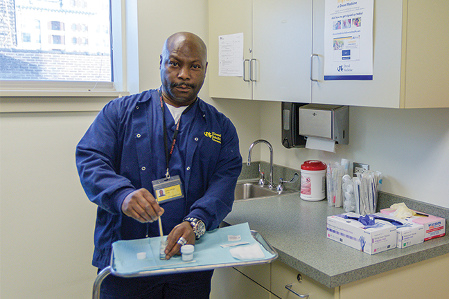 Drexel University partnered with West Philadelphia Skills Initiative to train local residents to be medical assistants.