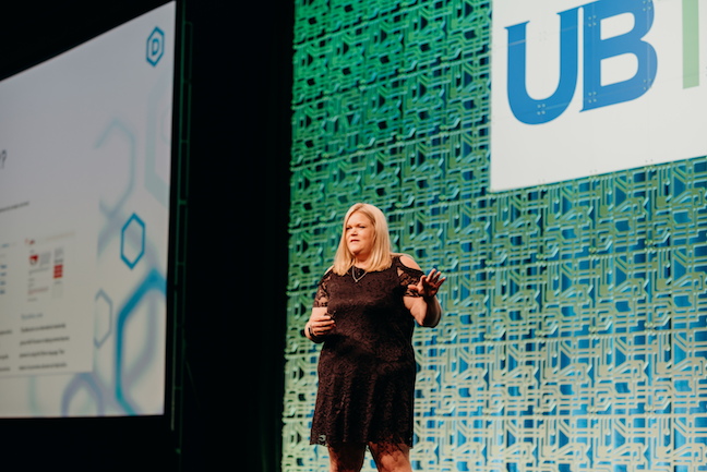 At the UB Tech® 2019 conference's Women in Technology summit, Ashley Podhradsky, associate professor of information assurance and forensics and associate dean at Dakota State University, detailed how the CybHER @ DSU program she co-founded encourages girls and young women to pursue studies and careers in cyber sciences.
