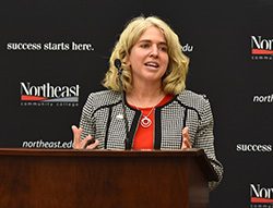 Northeast Community College will welcome Leah Barrett to campus next year.