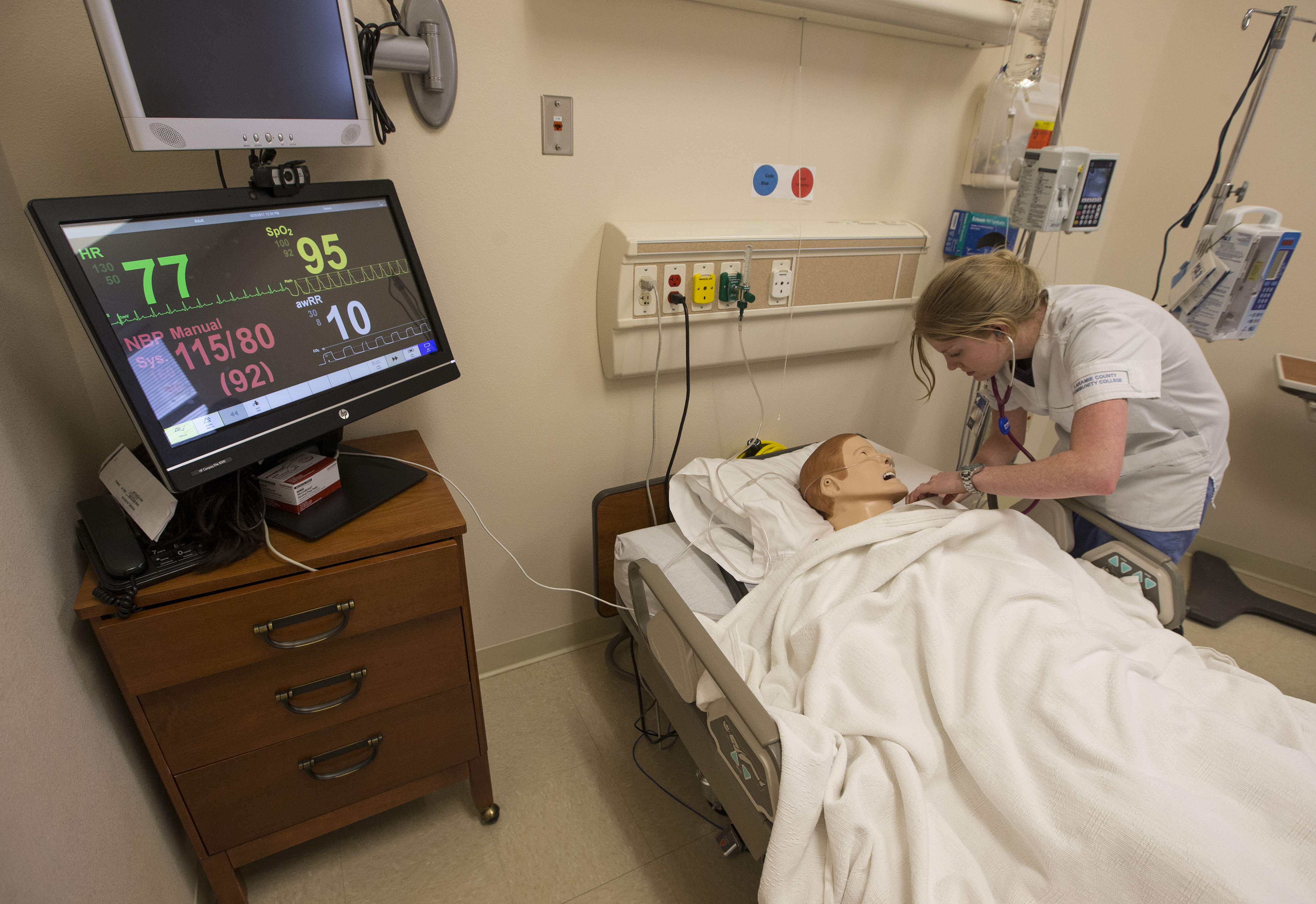 Laramie County students are using nursing school mannequins since many hospitals are not accepting students on site, but many graduates are saying that the simulation mannequins have increased their engagement.