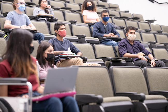 More than 90% of introductory course faculty reported teaching in an online or hybrid format, which is a "steep departure" from the 80% of introductory courses that are typically taught in-person. (GettyImages/FatCamera)